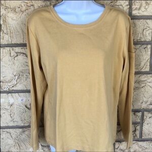 Additions Chico’s cream Yellow arm pocket New with tags Top NWT long sleeve Tee